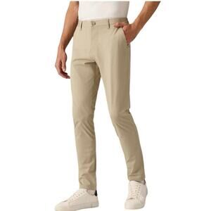 Rhône Apparel Men’s Commuter Performance Slim Fit Pants Khaki Size 28